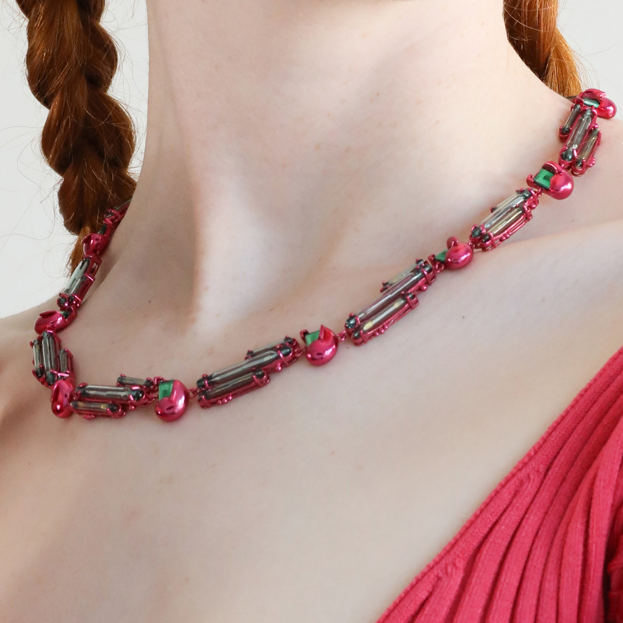 Maze Seashell Silver and E-Waste Necklace